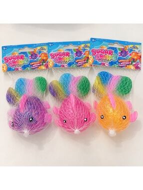 Sugar Swaps Goldfish Squishy Toys 3-Piece Set Assorted Colors NEW